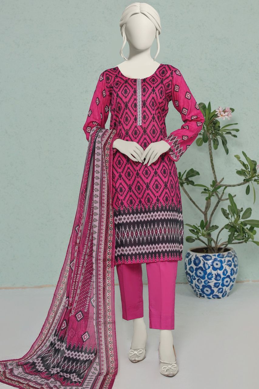 MTJ Premium Printed Lawn 3PC