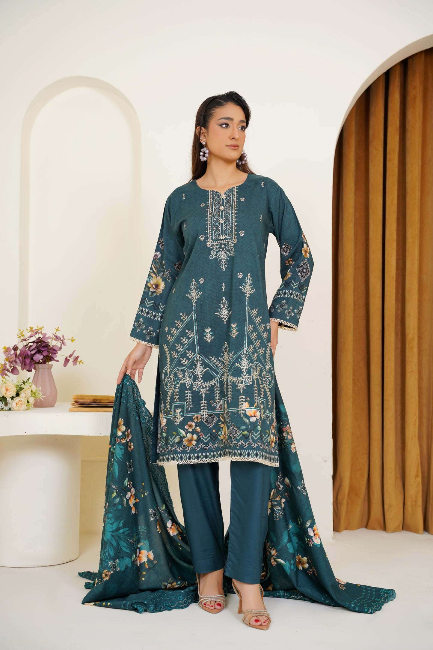 Riwayat-e-Sardi By Anaya Noor Emb Linen 3PC