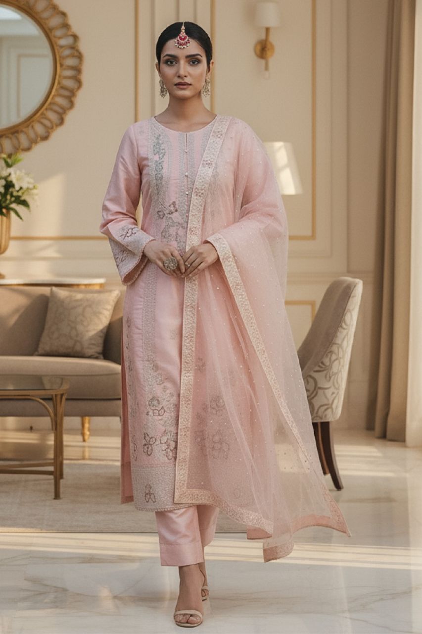 Zaib-o-Zeenat | Dressline | Farsha Sheesha Silk