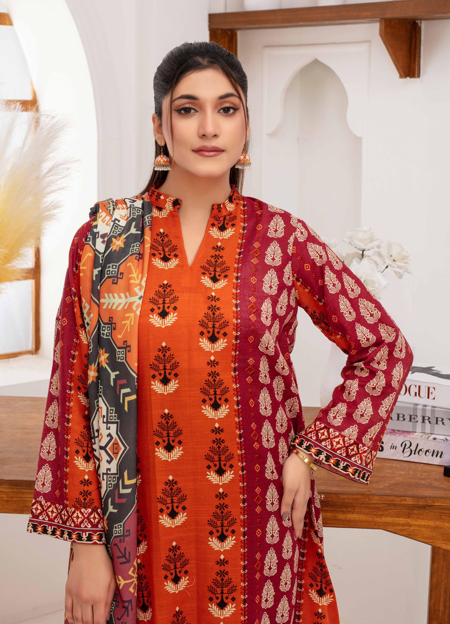 Mehar By Fiza Noor Printed Khaddar 3PC