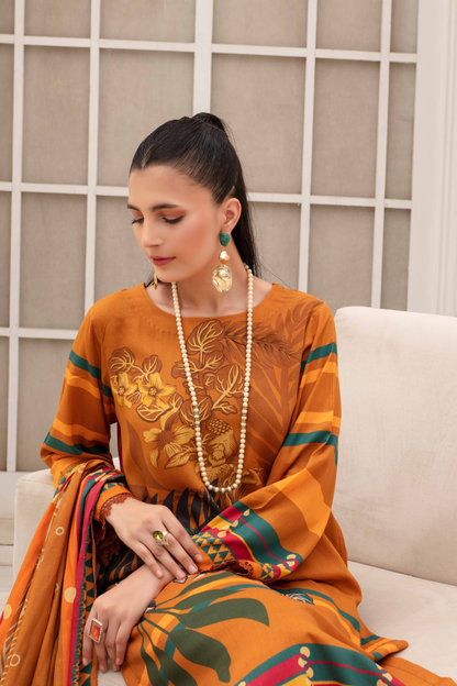 Fabiha By Feroza Digital Printed Linen 3PC