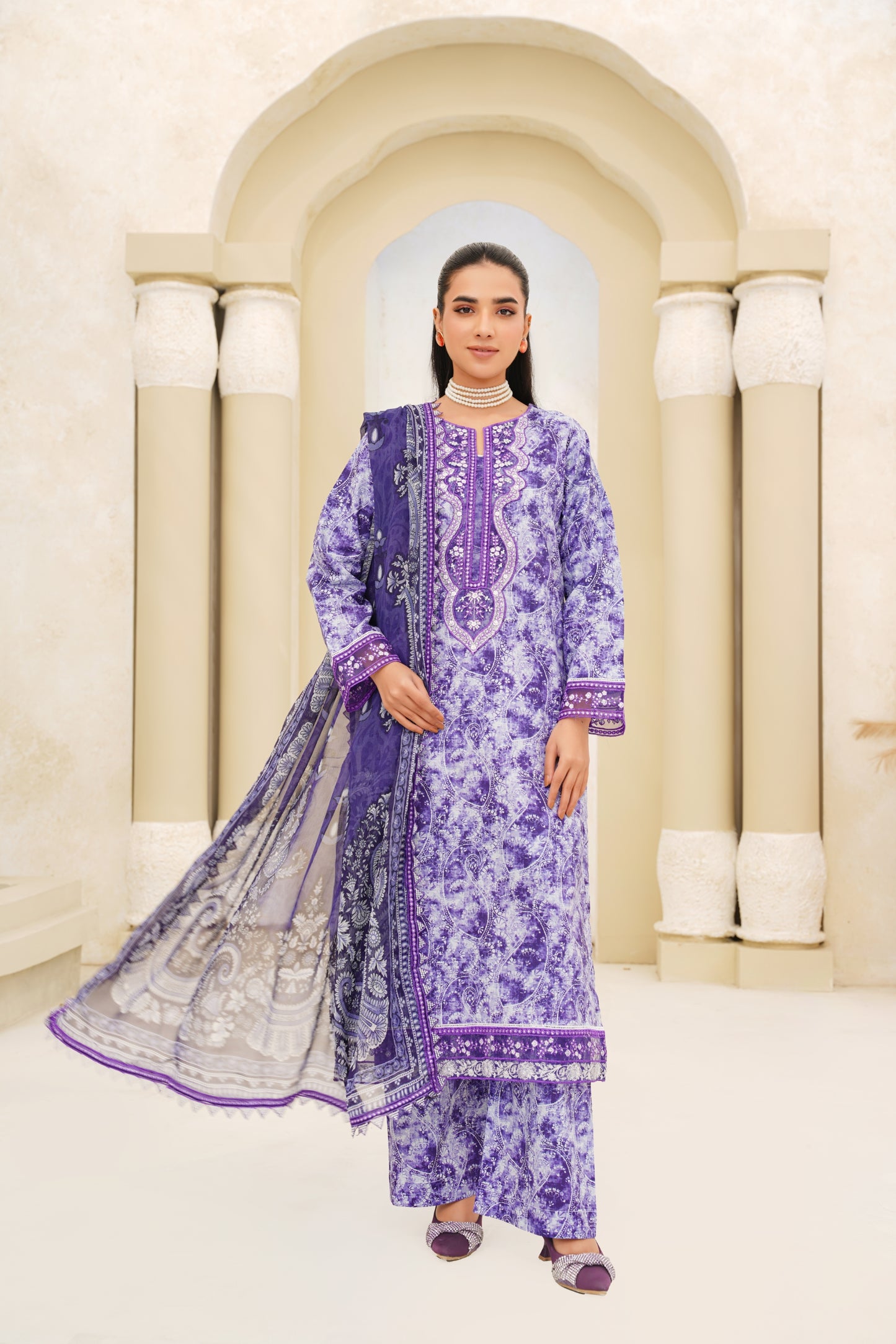 Jashn-e-Baharan By Anaya Noor Emb & Digital Printed Lawn 3PC