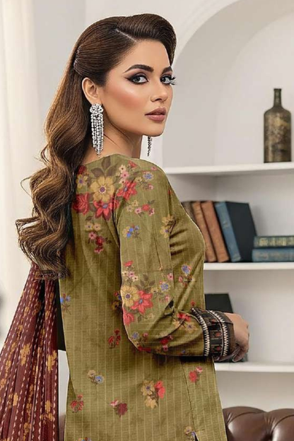 Zara Ali Printed Dobby 3PC