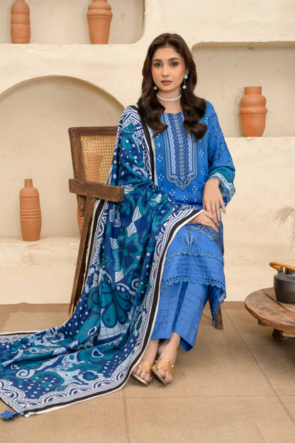 Esha Eshal by Bin Ilyas Premium Printed Viscose 3PC