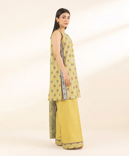 Sapphire Digital Printed Linen 3-PC