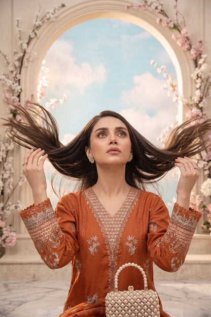 Lazer Kari By Anaya Noor Emb Viscose 3PC