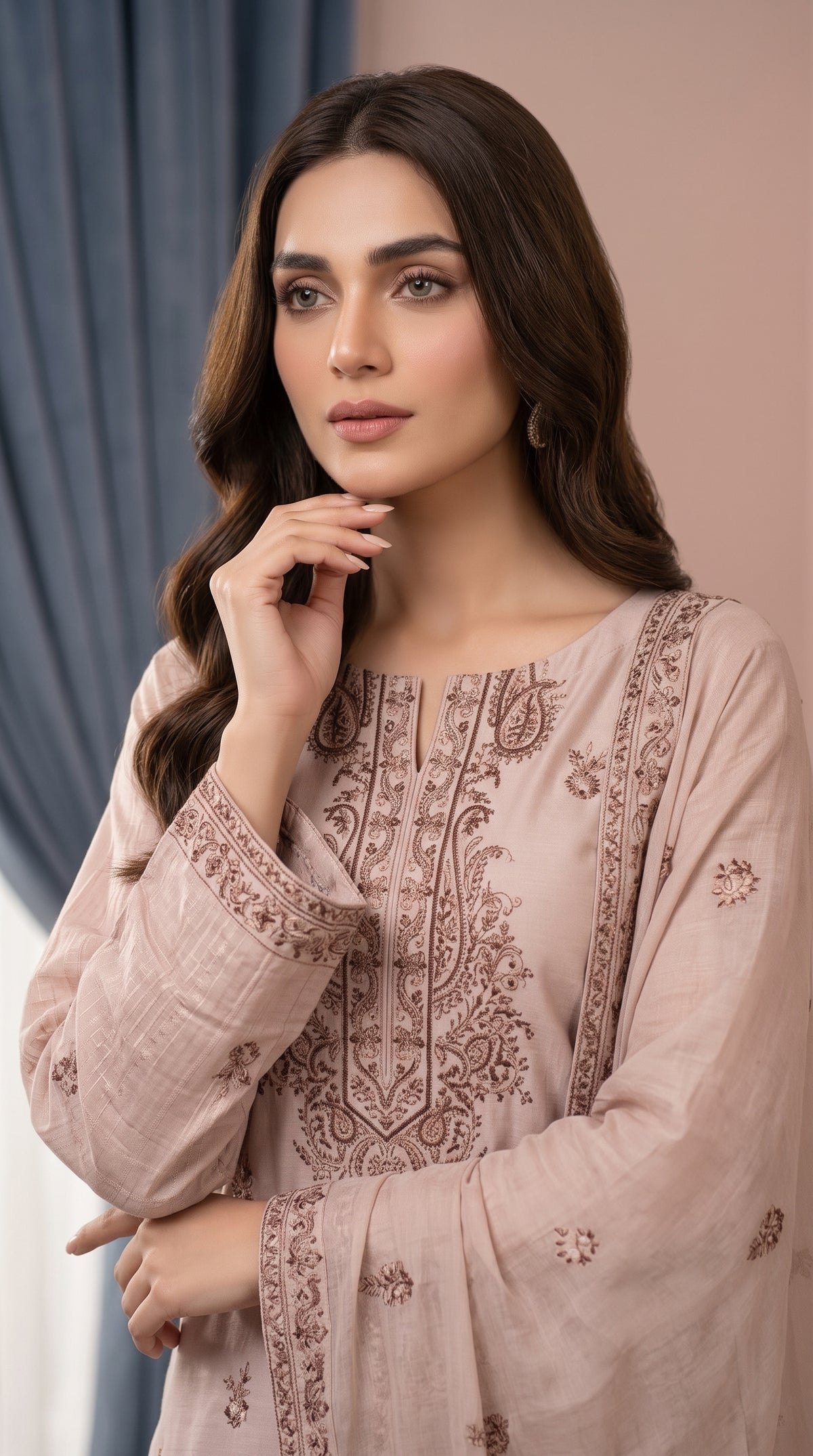 Halima By Anaya Noor Premium Emb Viscose 3PC