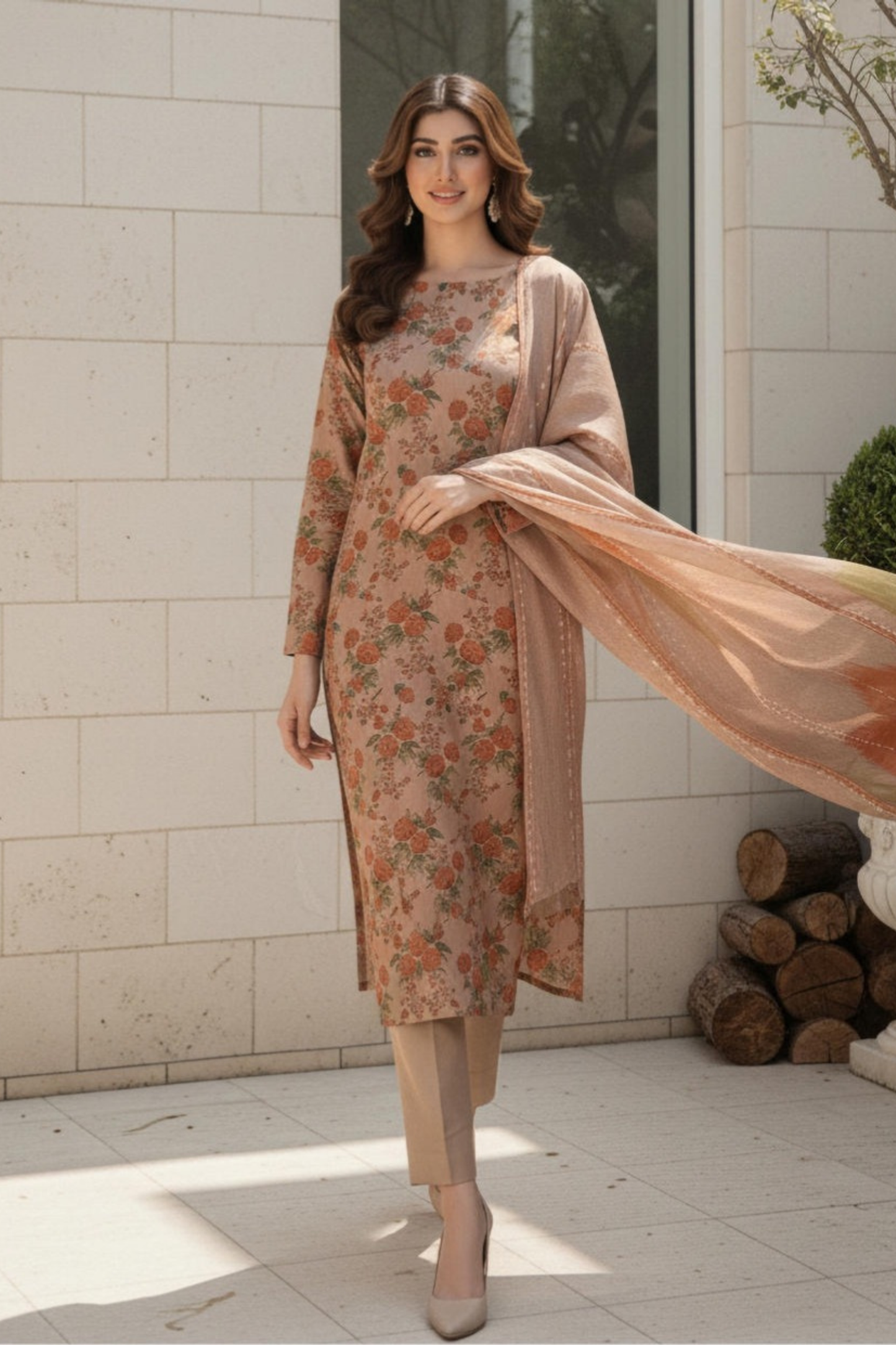 Motifz Premium Printed Khaddar 3PC