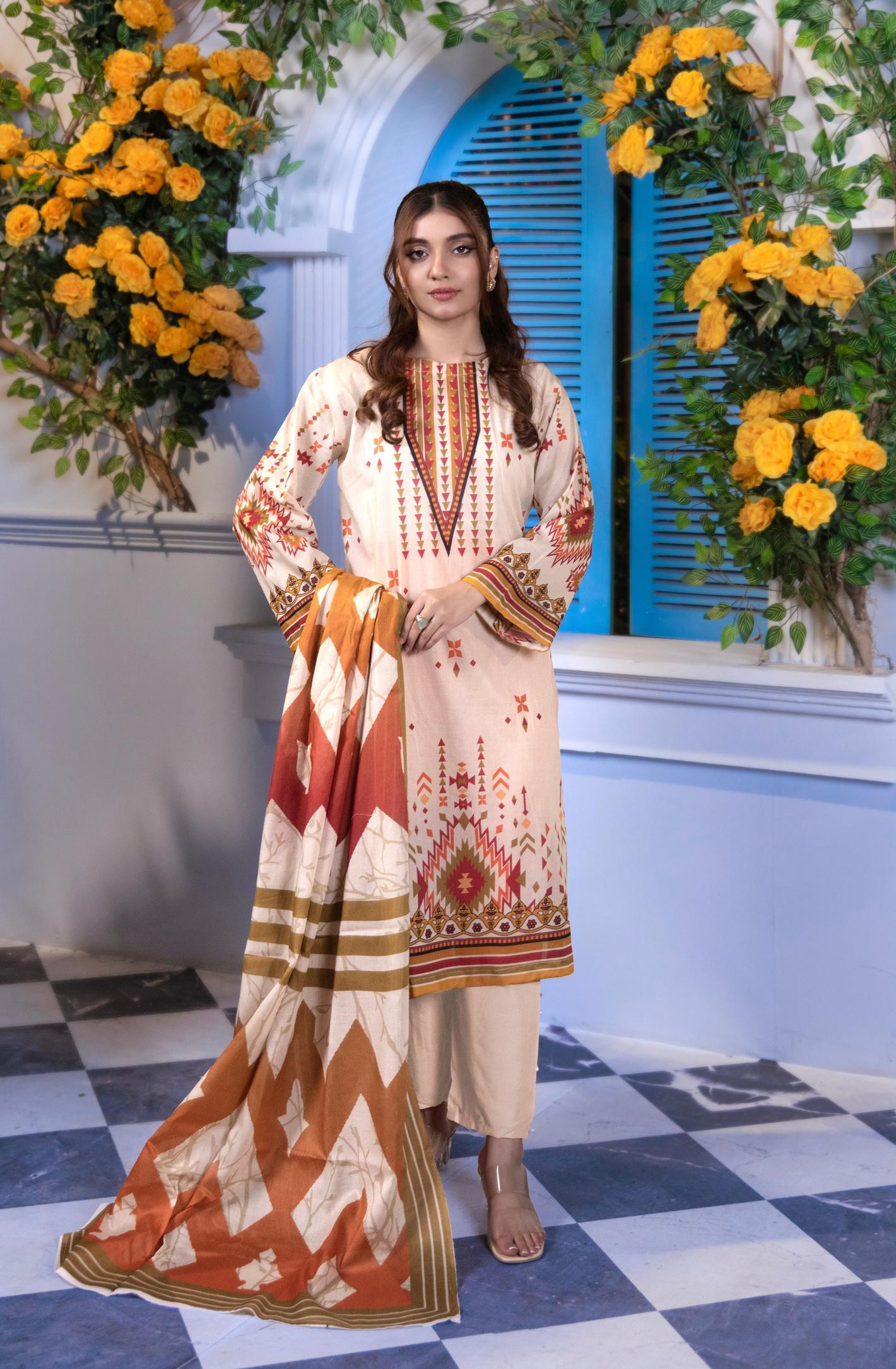 Rangoli By Janan Premium Printed Lawn 3PC