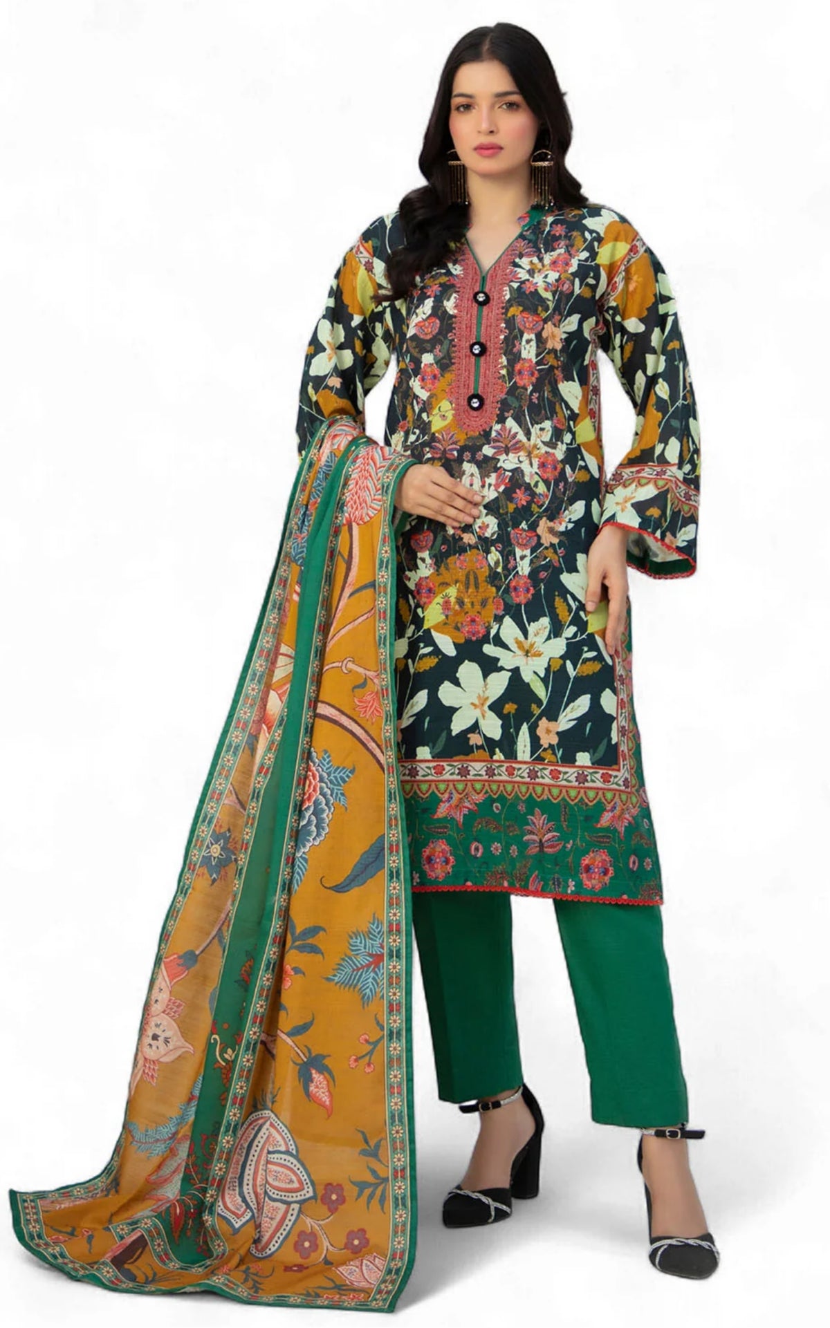 Gul Ahmed Digital Printed Lawn 3PC