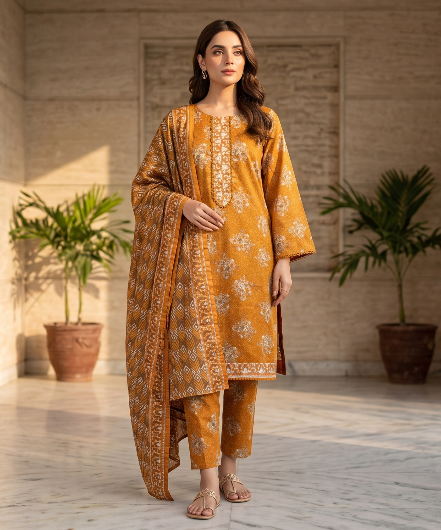 Bin Saeed Digital Printed Lawn 3PC
