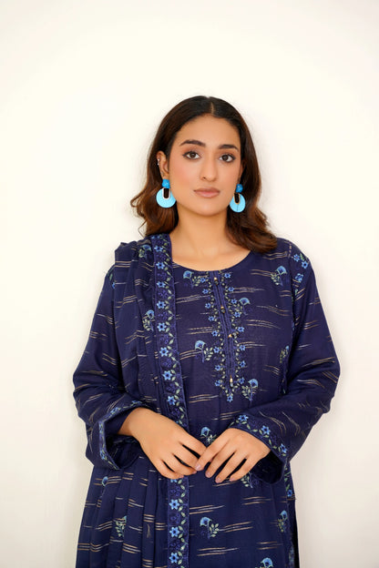 Meharbano By Anaya Noor Cambric Jacquard Emb 3PC