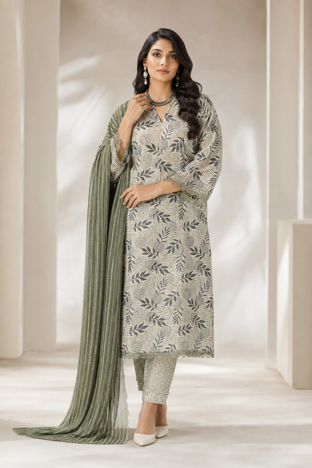 Bareeza Printed Tarkashi Lawn 3PC