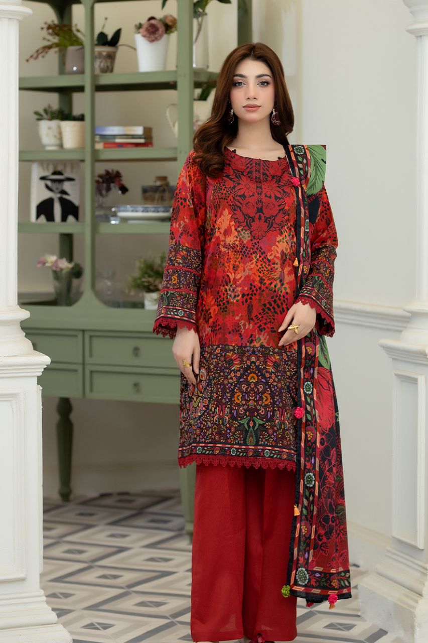 Tabasum By Paltar Premium Printed Lawn 3PC