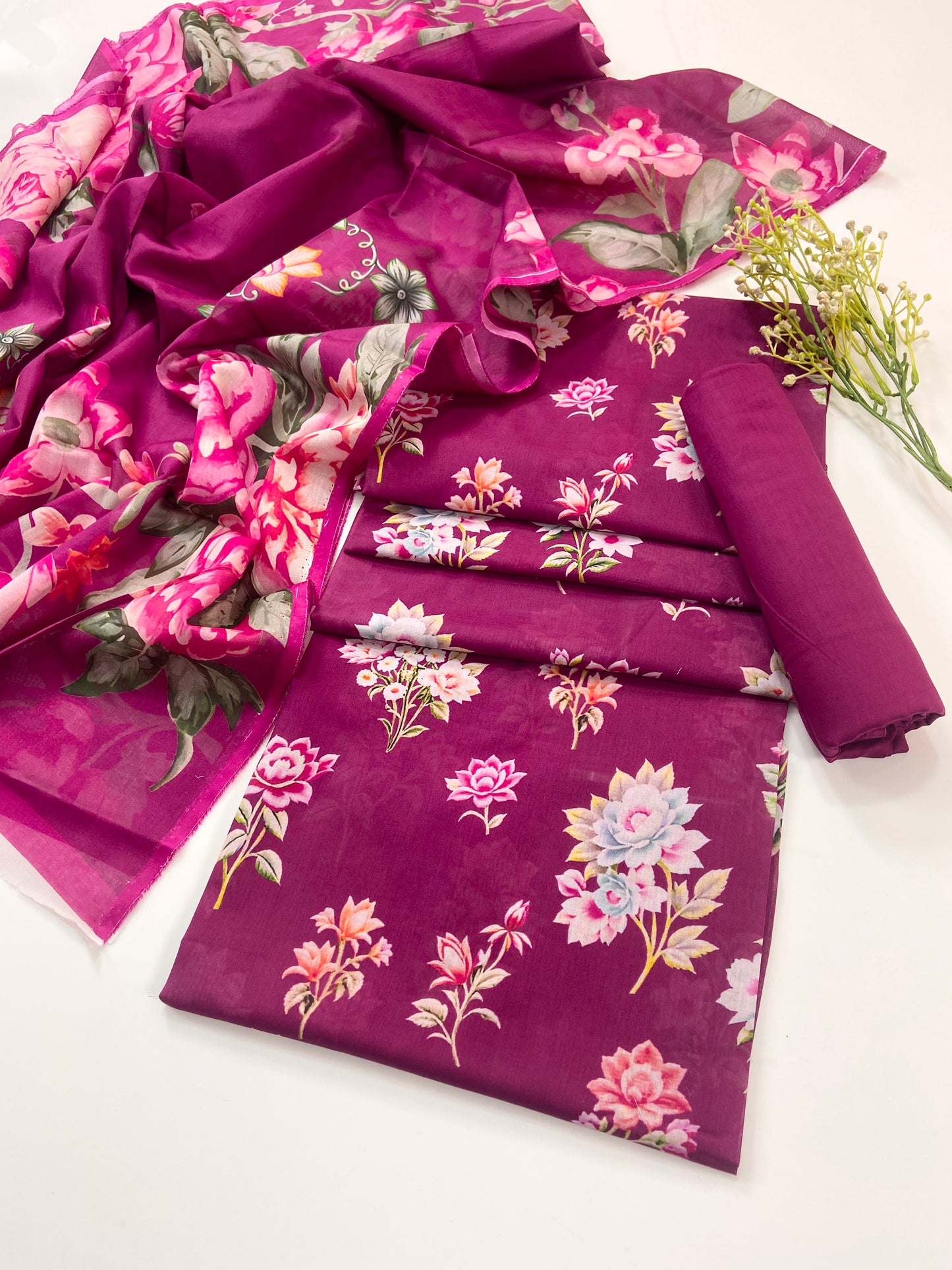 Beechtree Summer Digital Printed Lawn 3PC