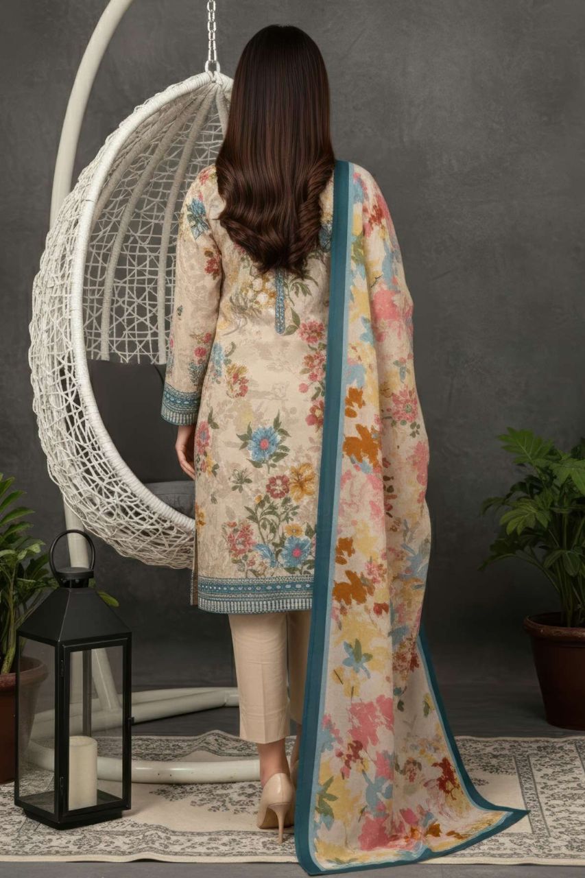 Fatima Maryam Premium Printed Lawn 3PC