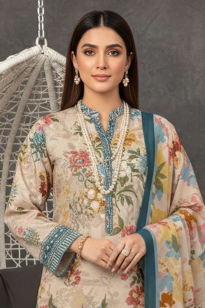 Fatima Maryam Premium Printed Lawn 3PC