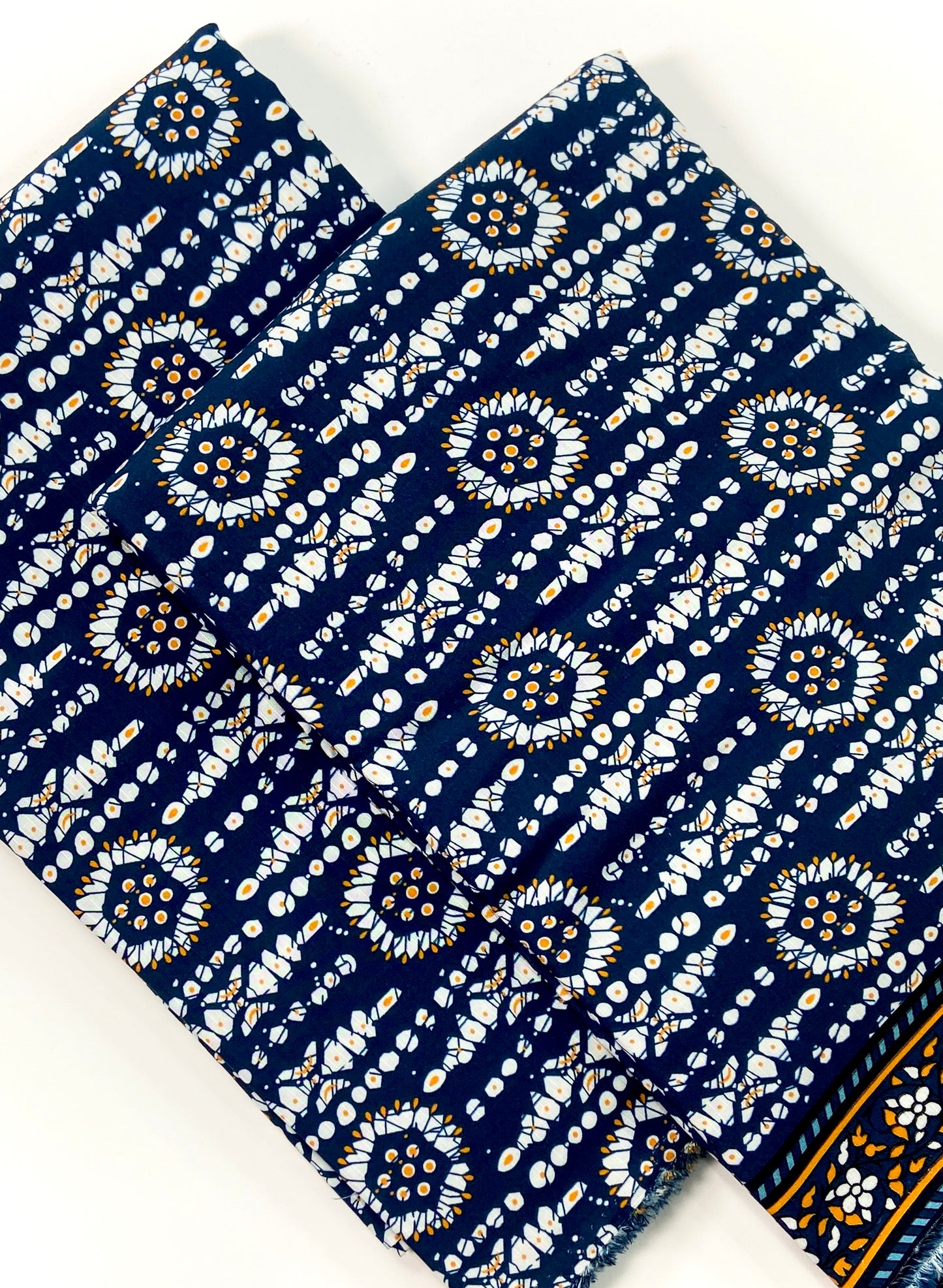 Anaya Noor Printed Bana Dora Slub Linen 2PC