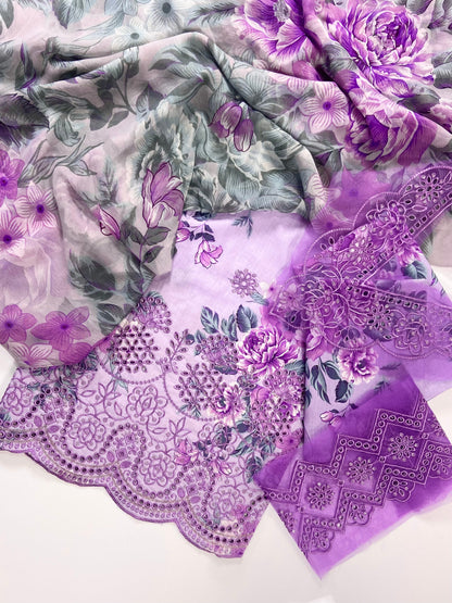 Iznik B Emb Luxury Lawn 3PC