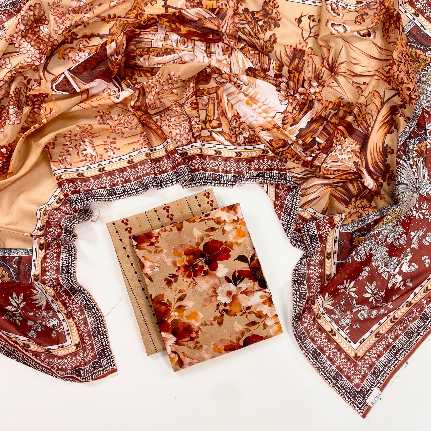 Reemse Digital Printed Banadora Lawn 3PC
