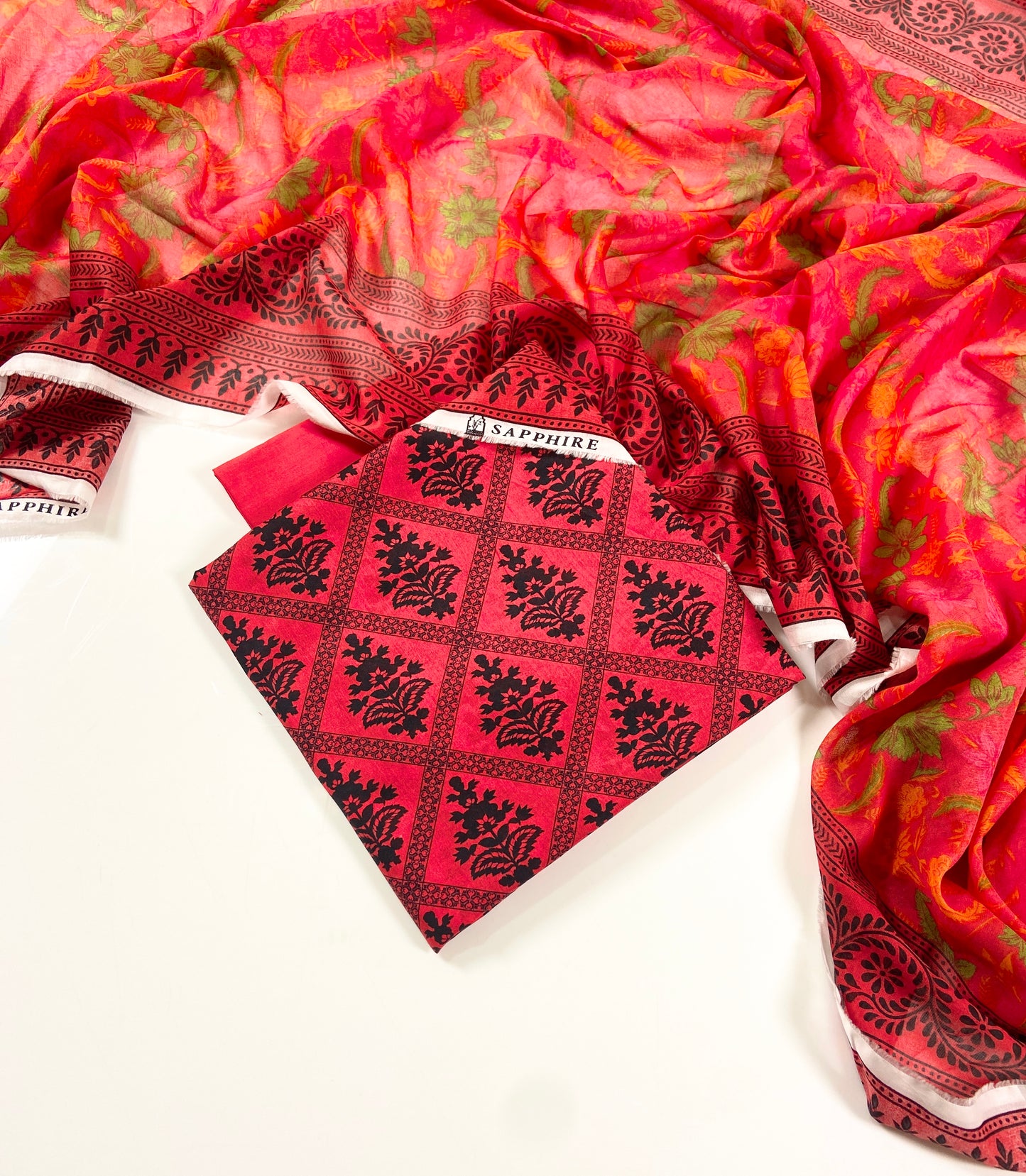 Sapphire Printed Lawn 3PC
