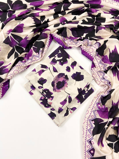 Mix Brand German Linen Printed 3PC