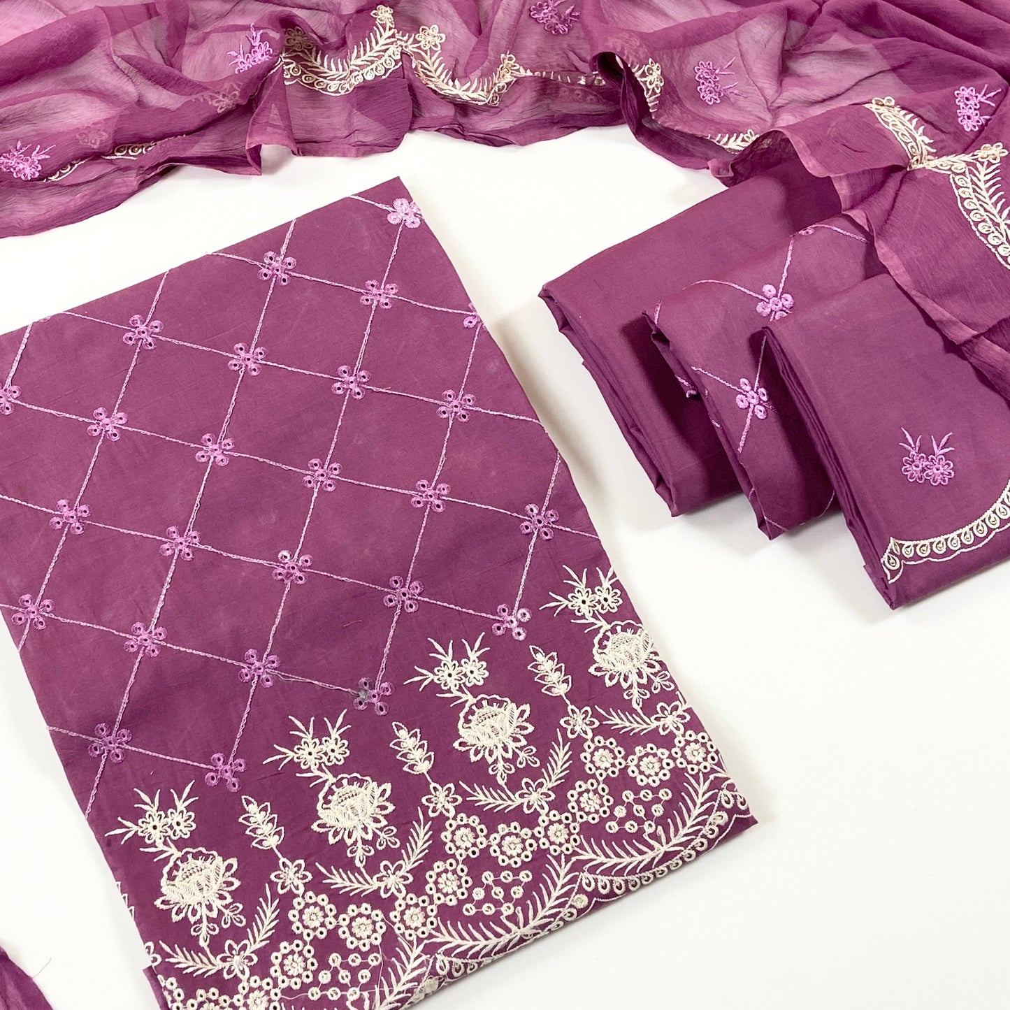 Zarmeen & Emaan Premium Emb Lawn 3PC