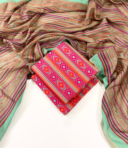Bareeza Printed Khaddar 3PC