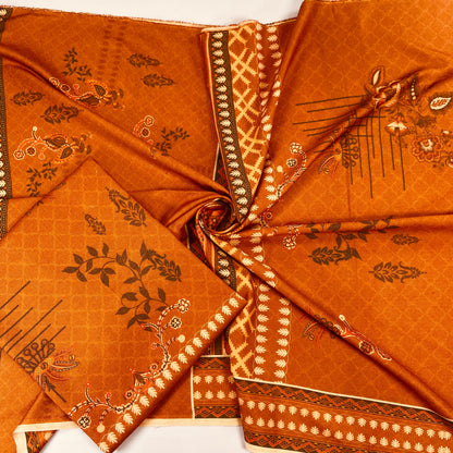 Digital Printed Wool Dhanak-Shirt