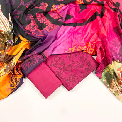 Popular Printed Khaddar 3PC