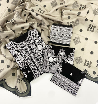 Maria B Luxury Emb Dhanak Marina 3PC