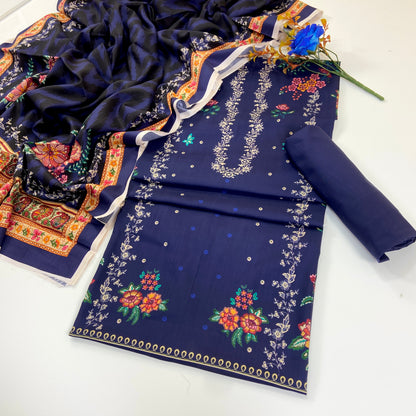 Mausummery Digital Printed Linen 3PC