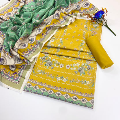 Mausummery Digital Printed Linen 3PC