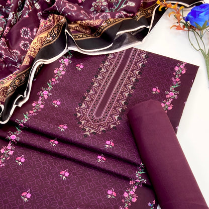 Mausummery Digital Printed Linen 3PC