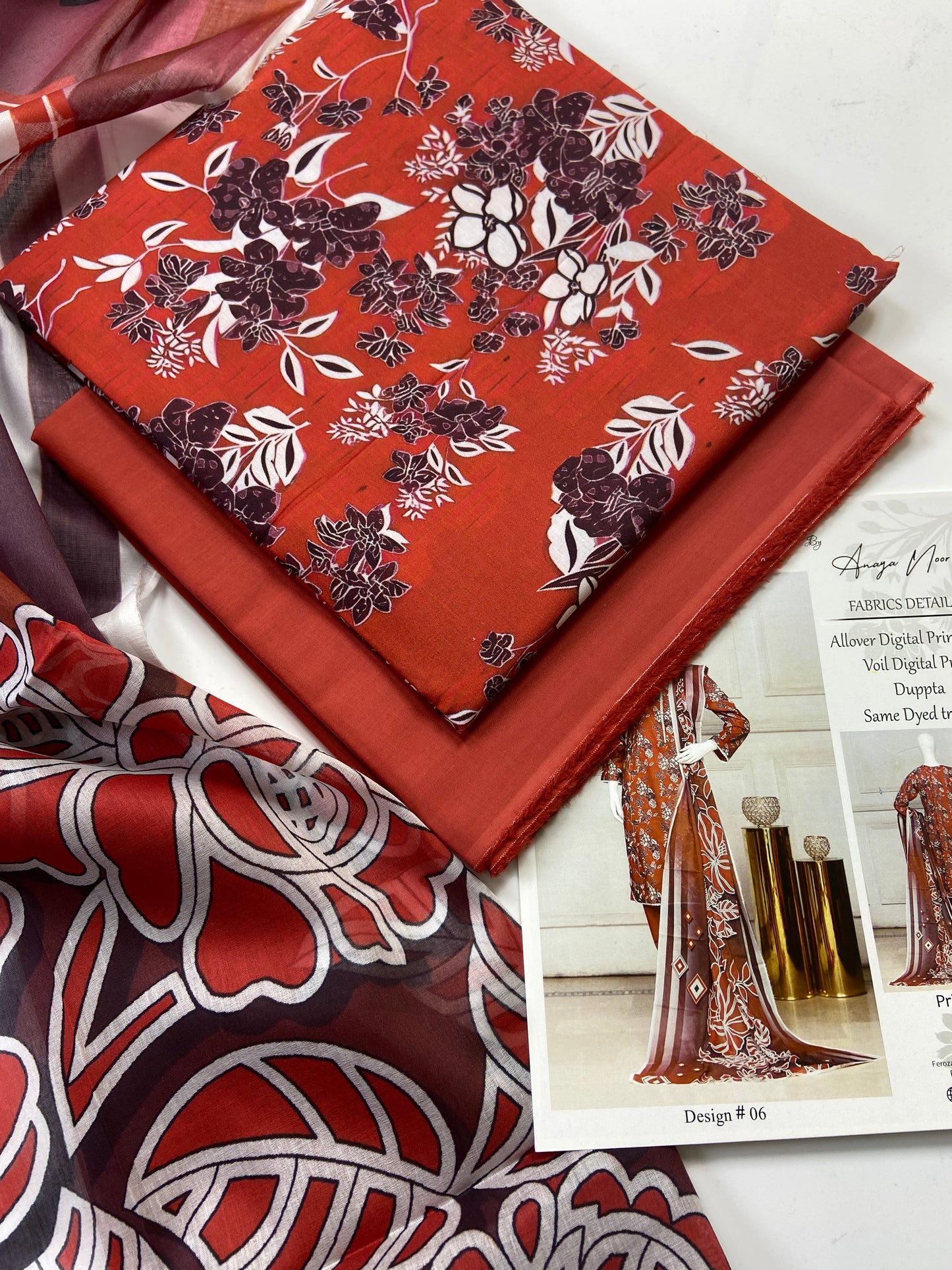 Feroza By Anaya Noor Printed Lawn 3-PC