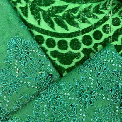 Gulmohar By Anaya Noor Embroidered Slub Peach-3PC