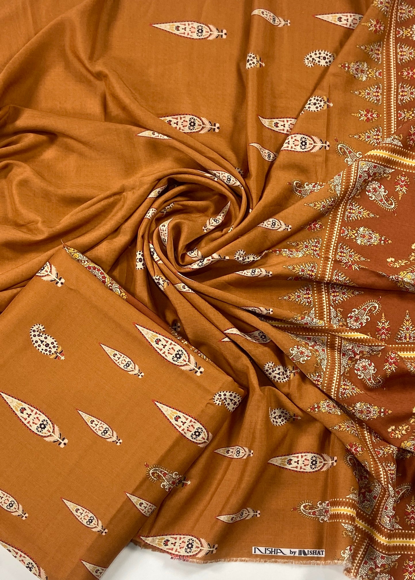 Nishat Digital Printed Linen Shirt-1PC