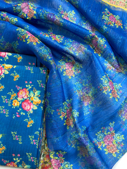 Bareeze Printed Lawn with Seq Dupatta 3-PC