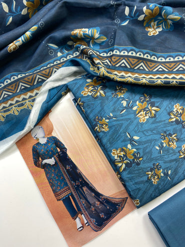 Almeerah Printed Lawn 3-PC