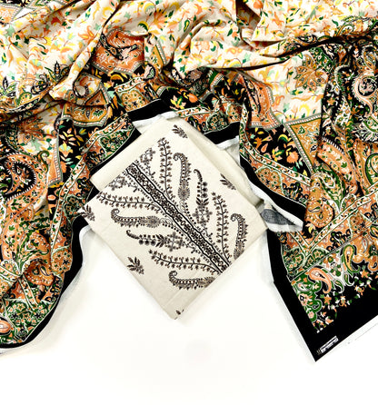 Mausummery Digital Printed Khaddar 3PC