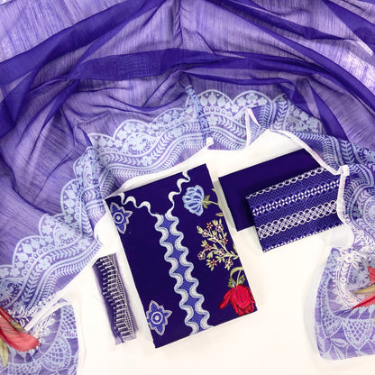 Crimson Luxury Embroidered Lawn 3PC