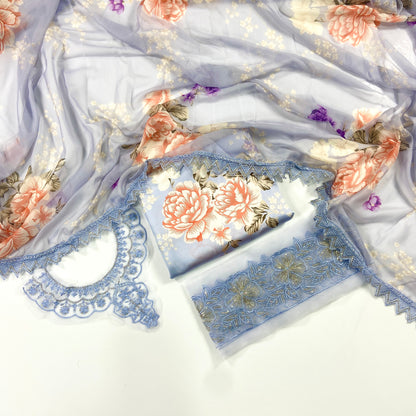 Iznik Premium Silk – With Organza Patches
