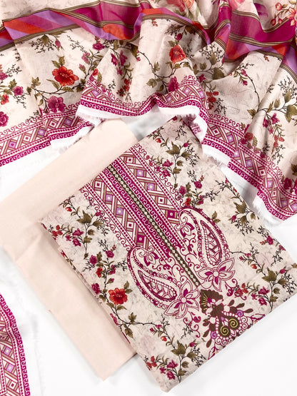 Mashaim Digital Printed Lawn 3PC