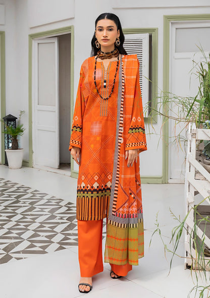 Safanoor Digital Printed Lawn 3-PC
