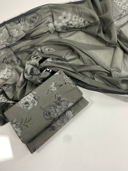 Baroque All Over Digital Printed Lawn 3-PC