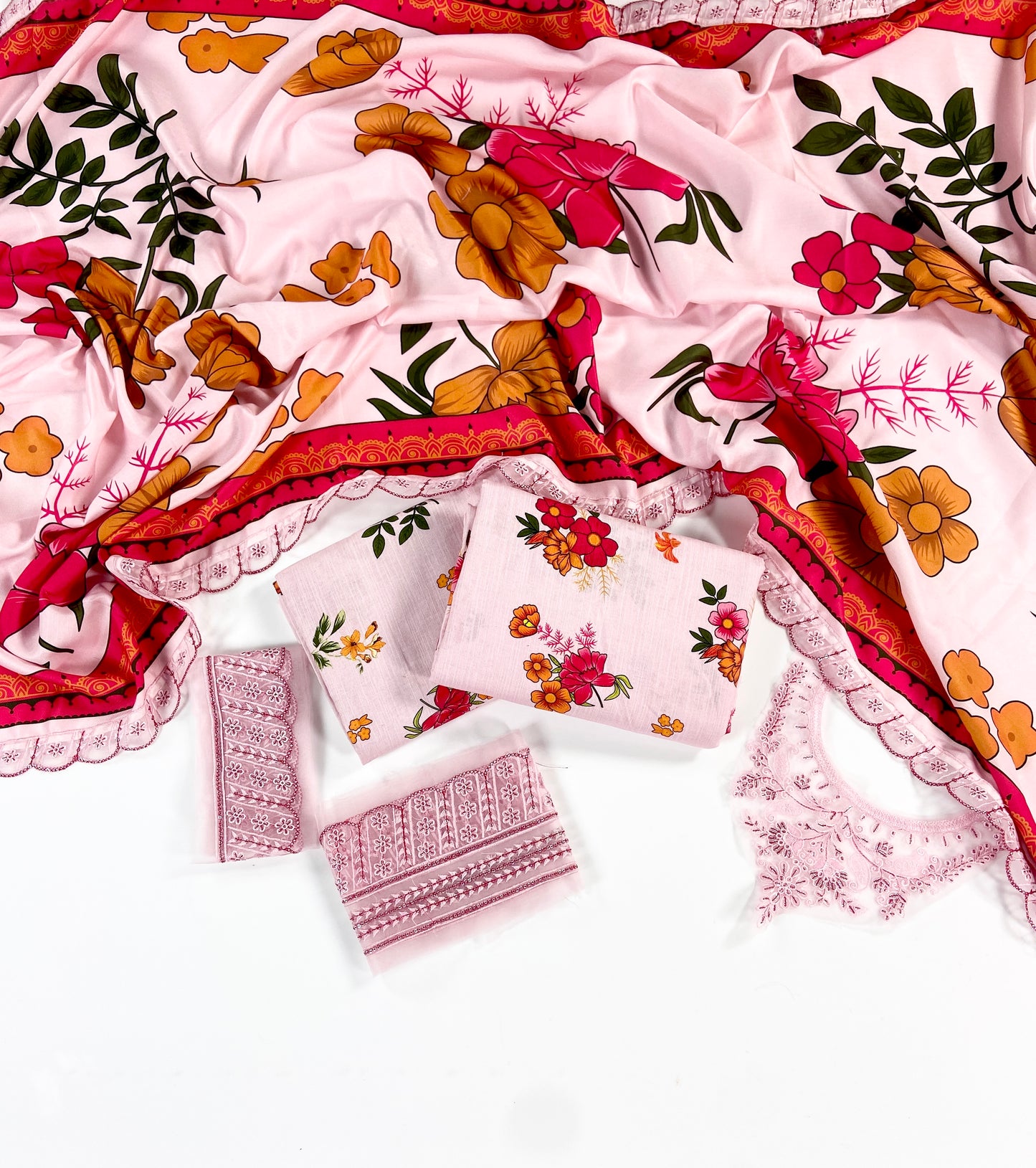 Charizma Printed Slub Khaddar With Emb Patches 3PC
