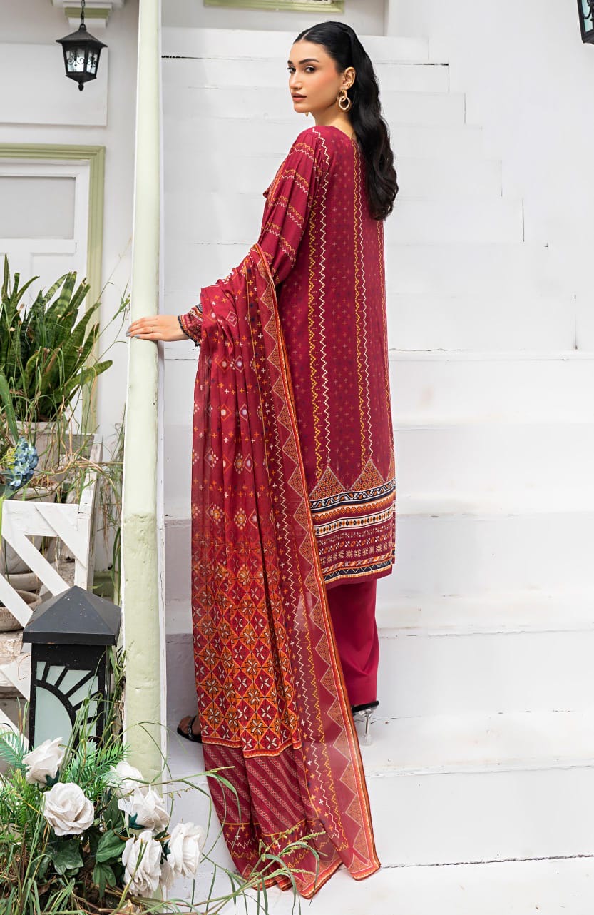 Safanoor Digital Printed Lawn 3-PC