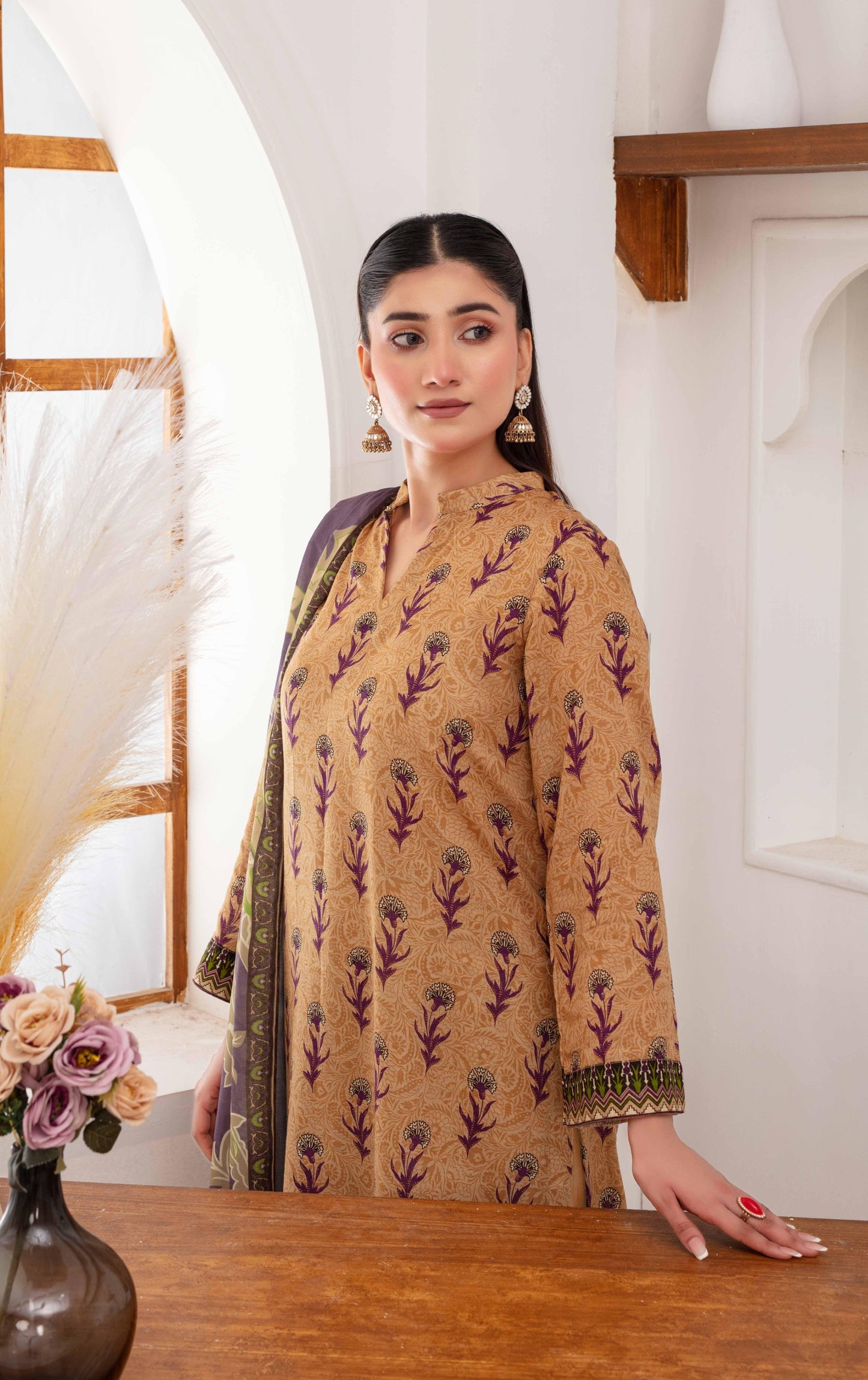 Mehar By Fiza Noor Printed Khaddar 3PC