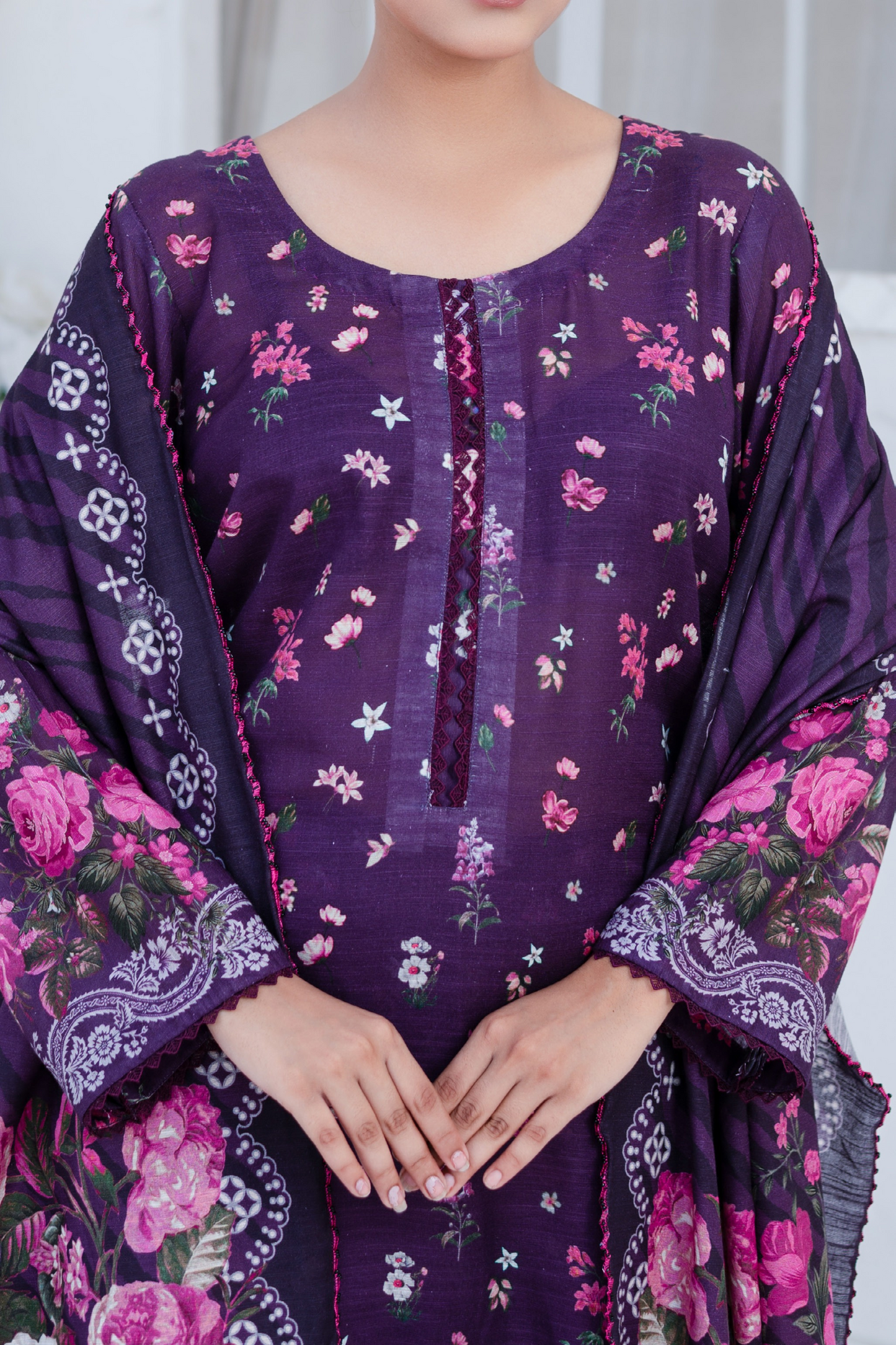 Mawra Essential Printed Khaddar 3PC