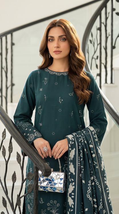 Areesha By Anaya Noor Heavy Emb Khaddar 3PC